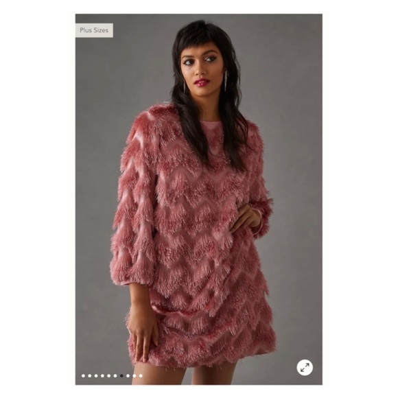 Anthropologie Pink Textured Dress - Picture 11 of 15